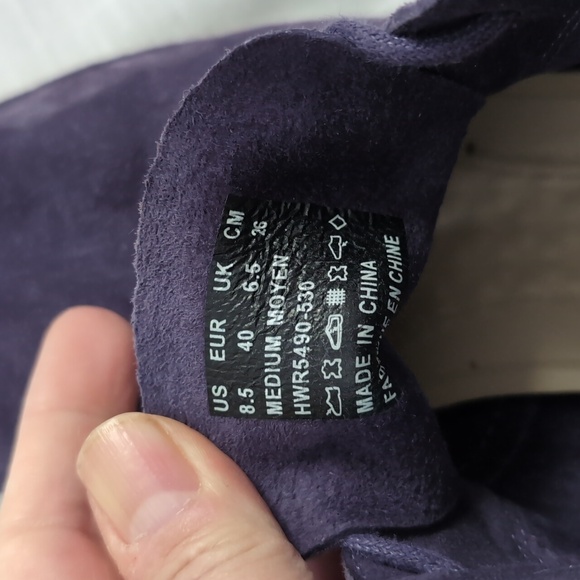 Hush Puppies Cyra Catelyn ankle boots booties, chukka, purple, women's 8.5 - Picture 12 of 12